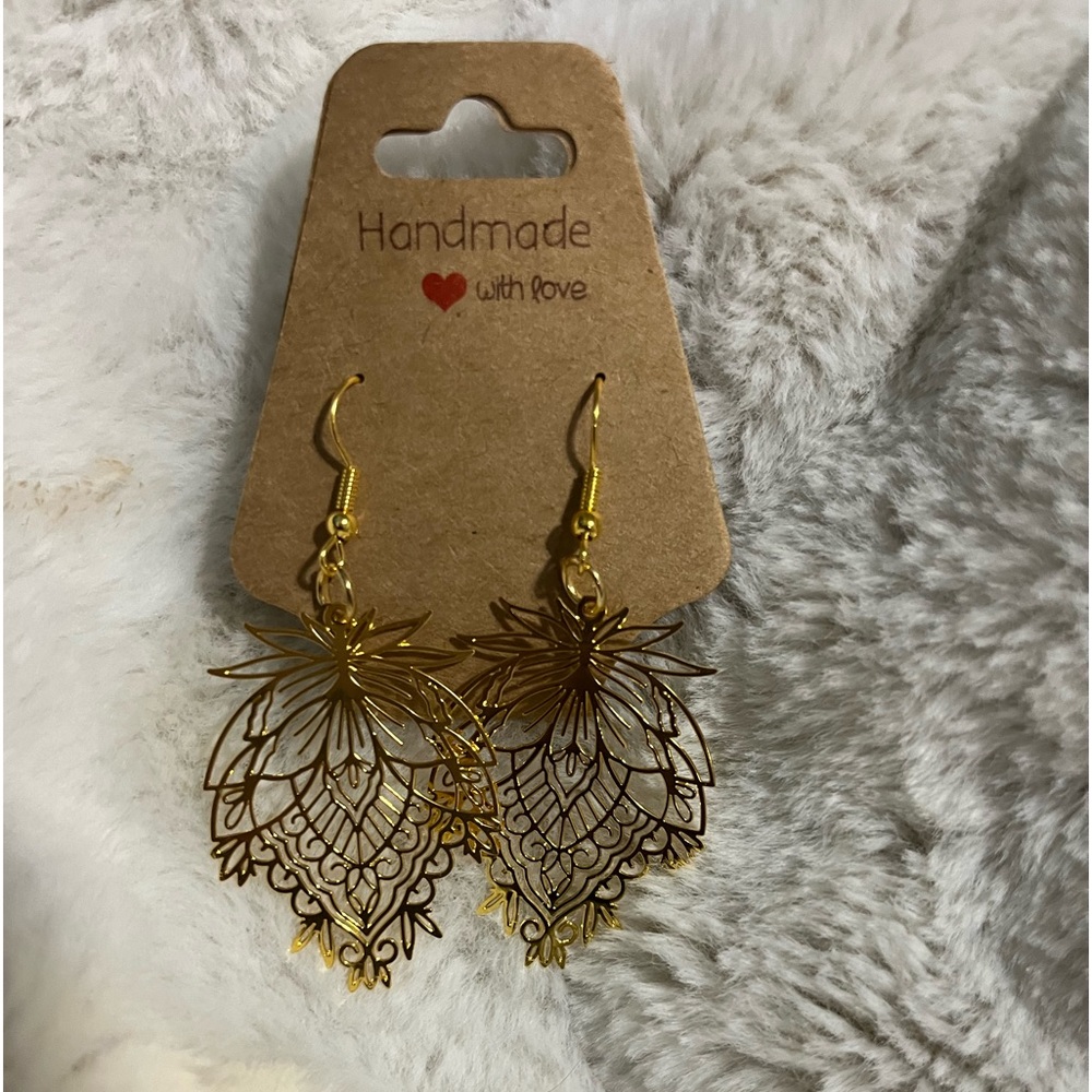 Handmade stainless steel earrings